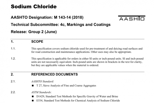 AASHTO M 143-14 pdf free download