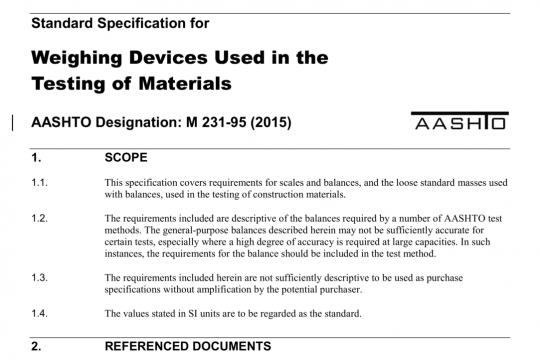 AASHTO M231-95 pdf free download