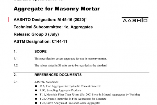 AASHTO M45-16 pdf free download