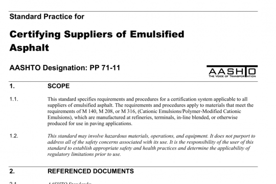 AASHTO PP 71-11 pdf free download