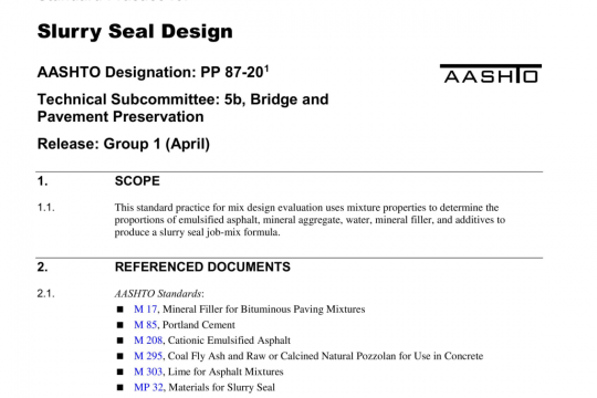 AASHTO PP 87-20 pdf free download