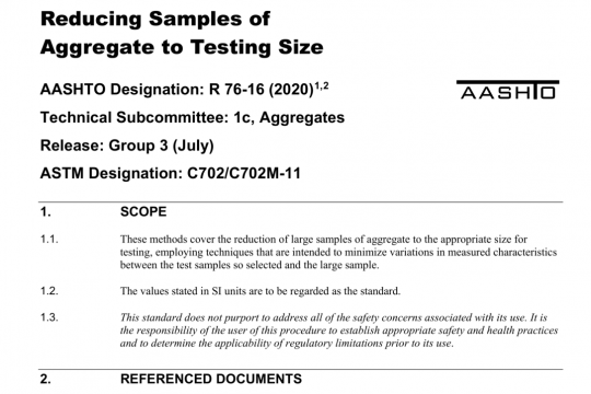 AASHTO R 76-16 pdf free download