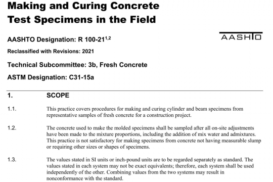 AASHTO R100-21 pdf free download