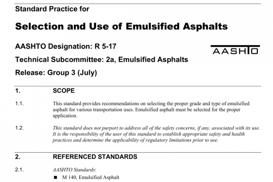 AASHTO R5-17 pdf free download