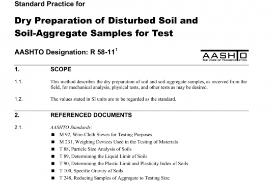 AASHTO R58-11 pdf free download