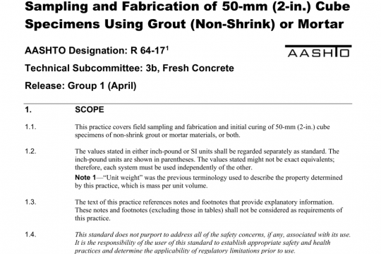 AASHTO R64-17 pdf free download