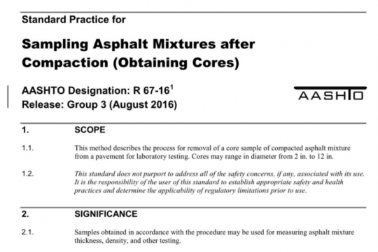 AASHTO R67-16 pdf free download