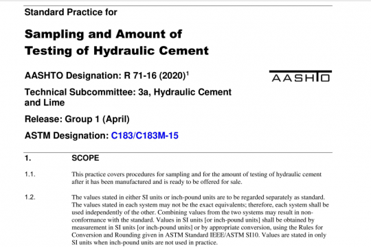 AASHTO R71-16 pdf free download