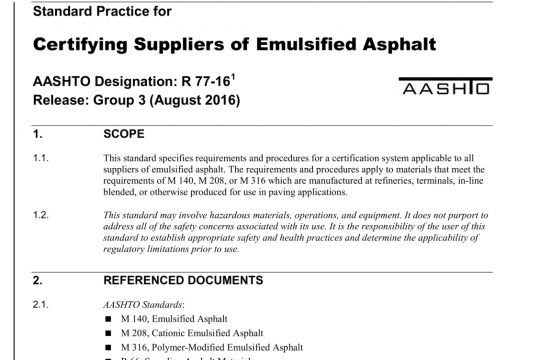 AASHTO R77-16 pdf free download