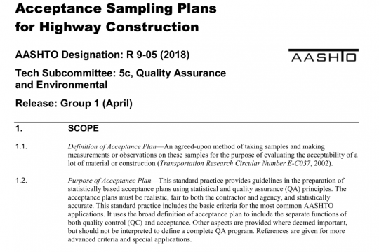 AASHTO R9-05 pdf free download