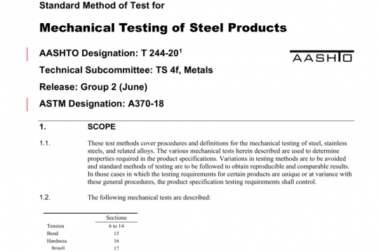 AASHTO T 244-20 pdf free download