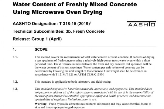 AASHTO T 318-15 pdf free download