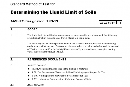 AASHTO T 89-13 pdf free download