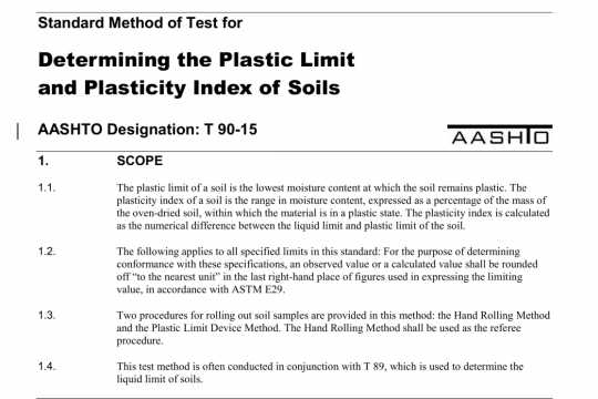 AASHTO T 90-15 pdf free download