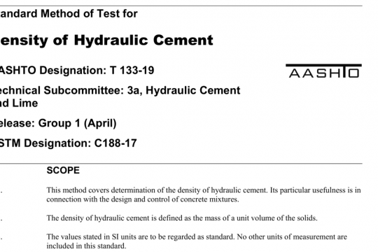 AASHTO T133-19 pdf free download