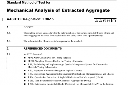 AASHTO T30-15 pdf free download