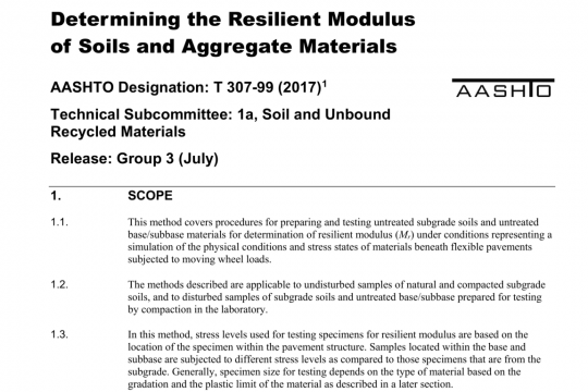 AASHTO T307-99 pdf free download