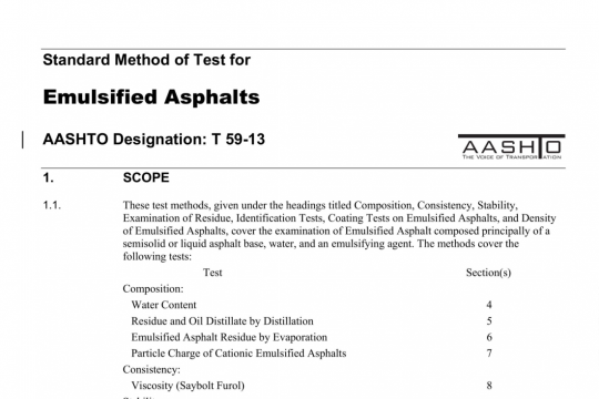 AASHTO T59-13 pdf free download