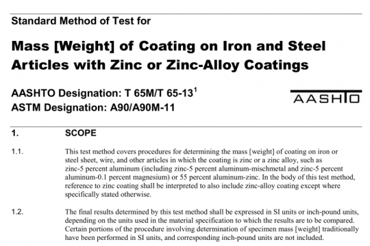 AASHTO T65M-13 pdf free download