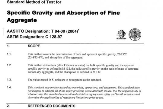 AASHTO T84-00 pdf free download