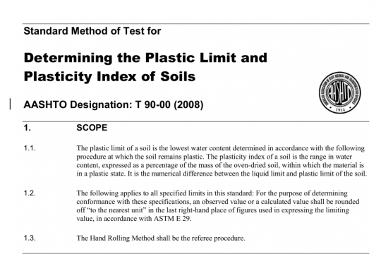 AASHTO T90-00 pdf free download