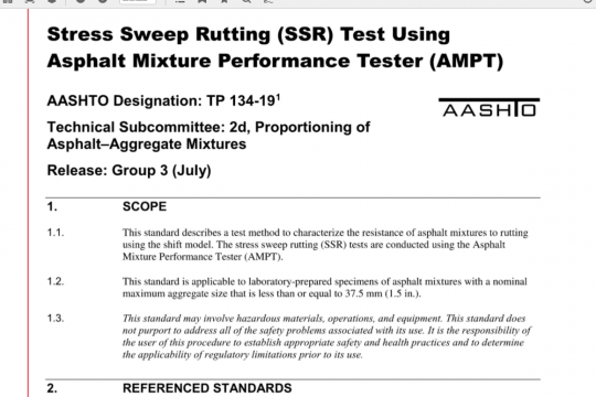 AASHTO TP 134-19 pdf free download