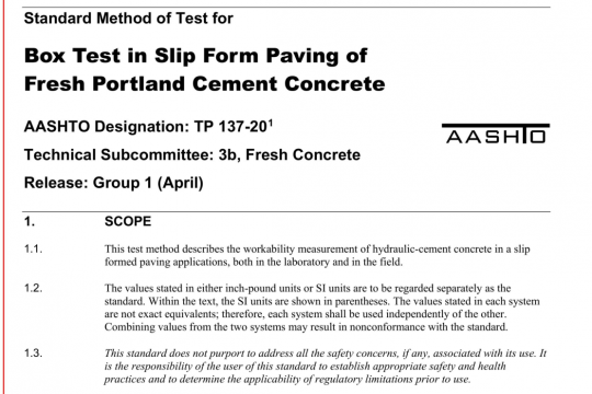 AASHTO TP 137-20 pdf free download